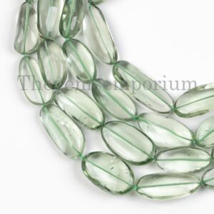 Green Amethyst Nugget Beads, Smooth Tumble, 52cm Strand Green Amethyst Nugget Beads, Smooth Tumble, 52cm Strand
