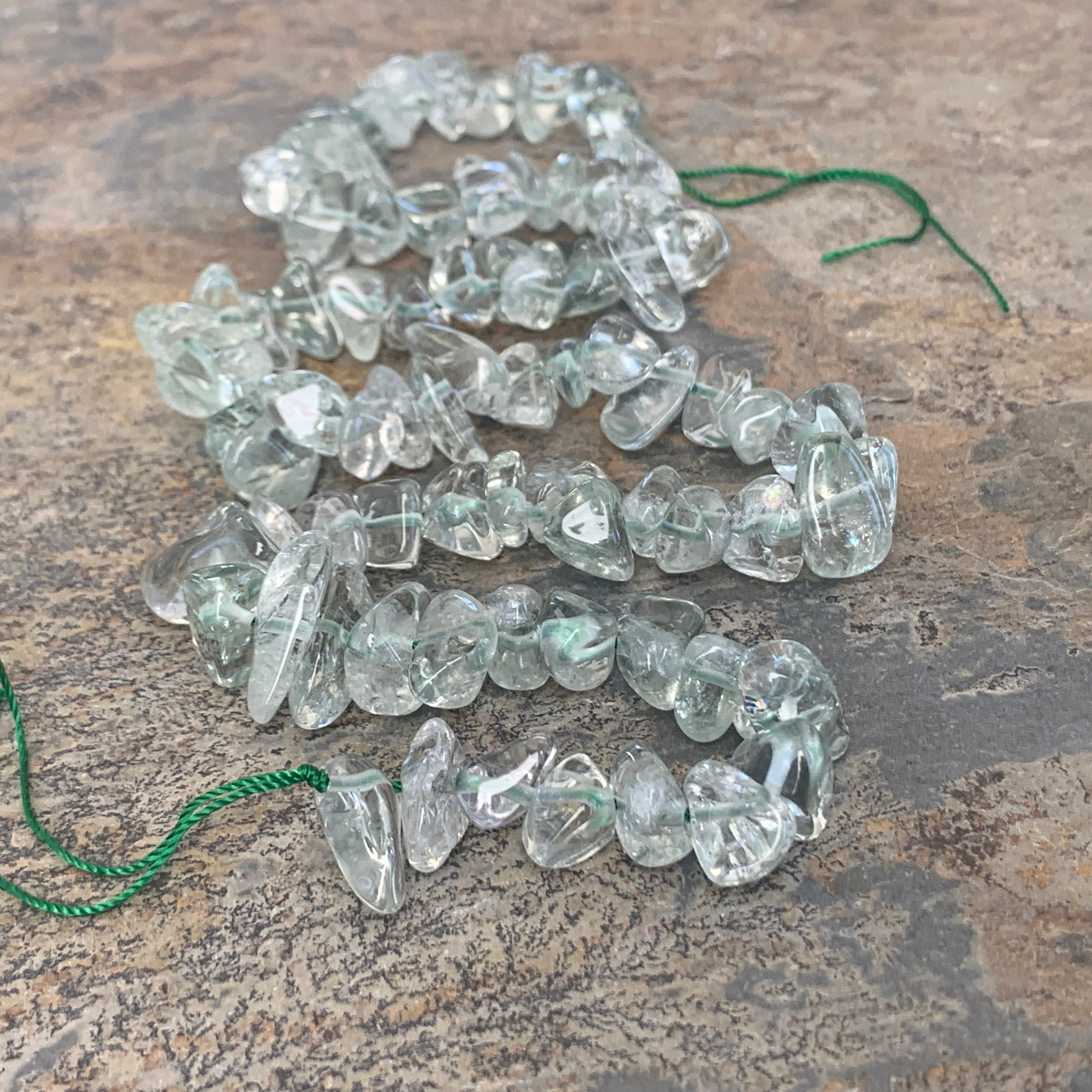 Green Amethyst Nugget Beads, 8 To 11mm Approx. 16 Inch Strand Green Amethyst Nugget Beads, 8 To 11mm Approx. 16 Inch Strand