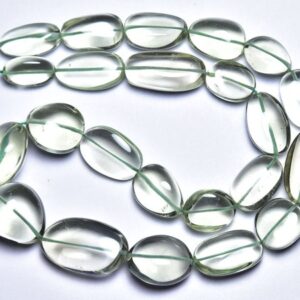 Super Quality Prasiolite Eye Clean Nuggets Beads - 8 Inches - Natural Green Amethyst Smooth Big Nuggets - Size is 15-23mm,#22 Super Quality Prasiolite Eye Clean Nuggets Beads - 8 Inches - Natural Green Amethyst Smooth Big Nuggets - Size is 15-23mm,#22