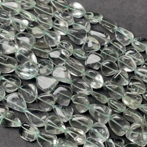 Top Quality- Natural Green Amethyst Smooth Nuggets/Tumble Shape Gemstone Beads, Size- 12/14 mm Gorgeous Beads 15.5 Inches Strand Beads Top Quality- Natural Green Amethyst Smooth Nuggets/Tumble Shape Gemstone Beads, Size- 12/14 mm Gorgeous Beads 15.5 Inches Strand Beads