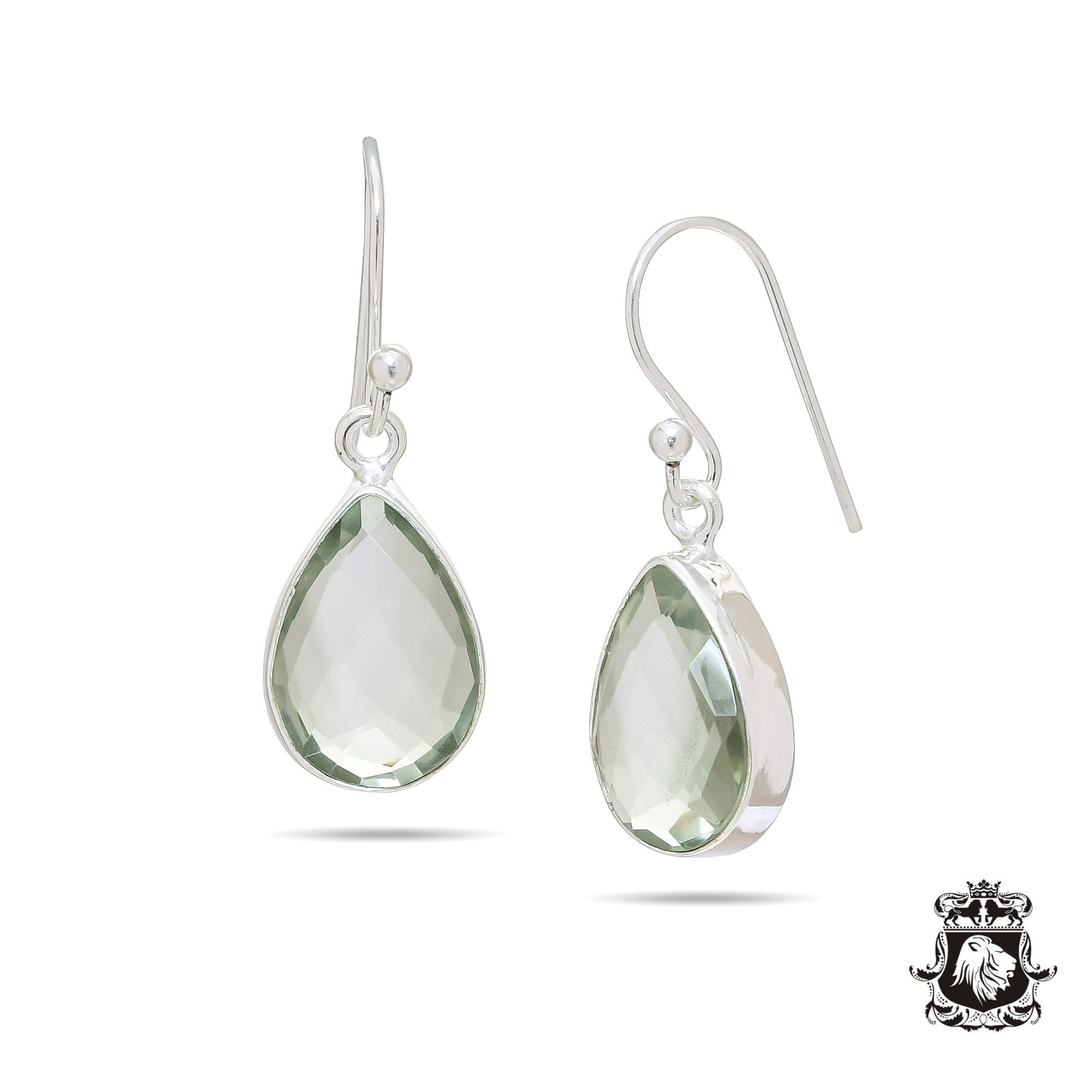 Prasiolite Dangle & Drop Earrings 925 Solid Sterling Silver Earrings Made In Canada Minimalist Earrings