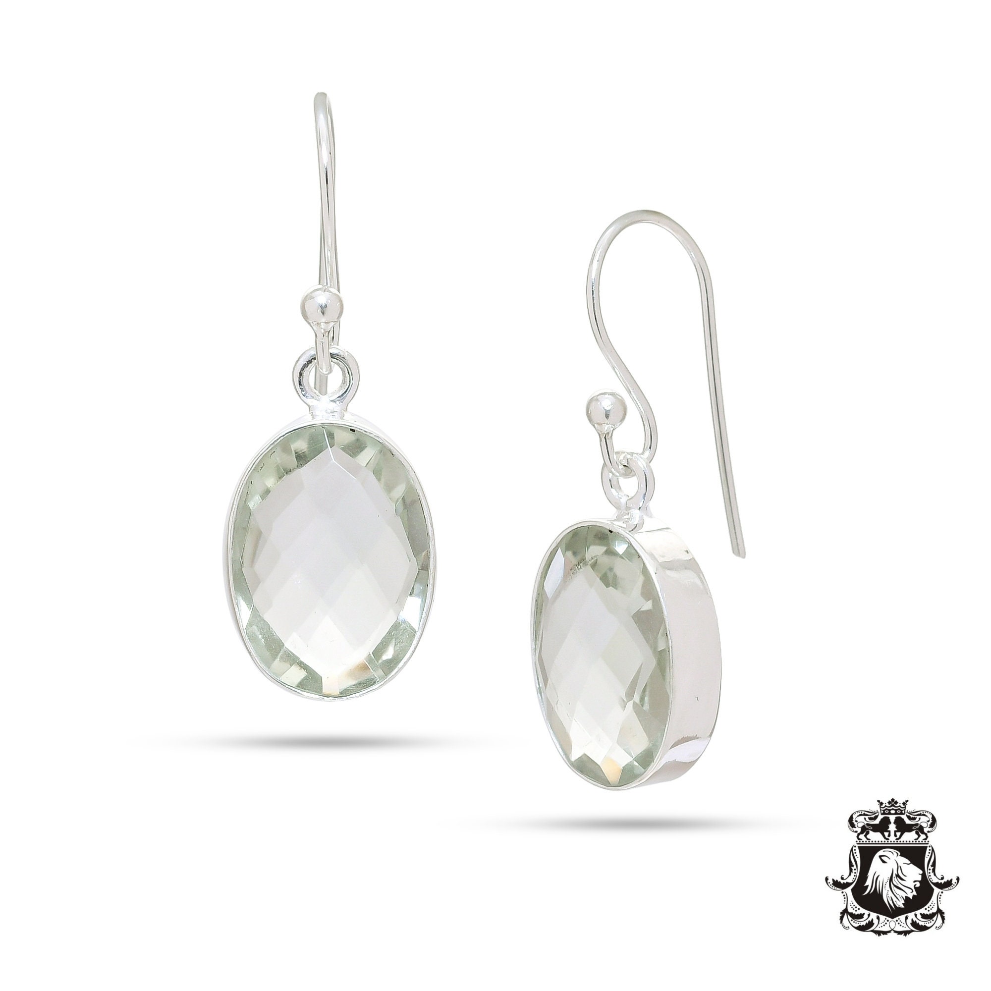 Prasiolite Dangle & Drop Earrings 925 Solid Sterling Silver Earrings  Made In Canada Minimalist Earrings