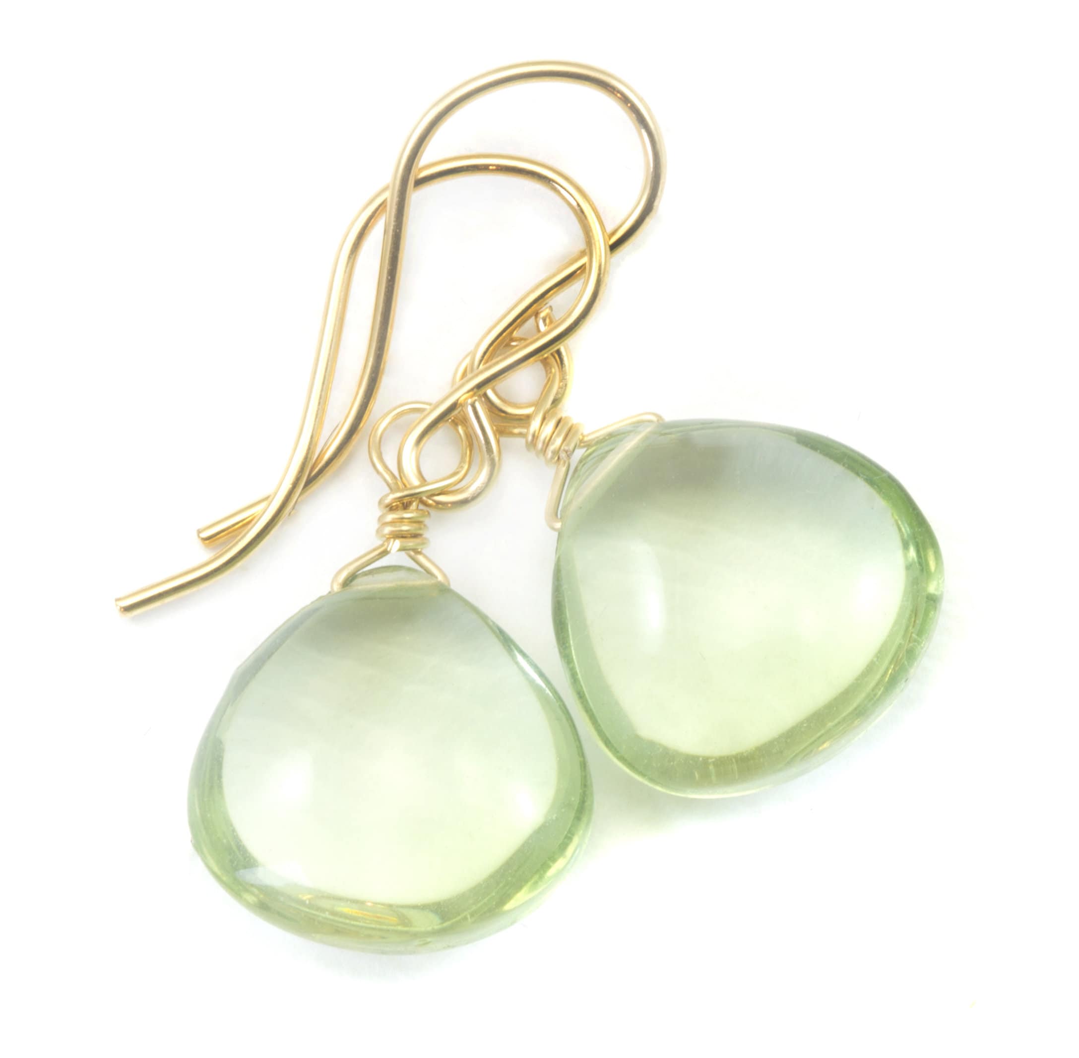 Green Prasiolite Earrings Amethyst Smooth Heart Teardrop Sterling Silver Or 14k Solid Gold Or Filled Simple Daily Dangle Drops Soft Green Green Prasiolite Earrings Amethyst Smooth Heart Teardrop Sterling Silver Or 14k Solid Gold Or Filled Simple Daily Dangle Drops Soft Green