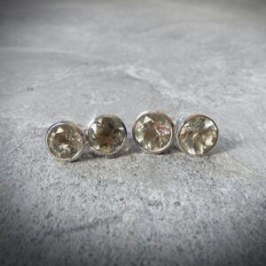 Green Amethyst Earrings Sterling Silver • Prasiolite Earrings • Genuine Green Amethyst • February Birthstone • Prasiolite Earring