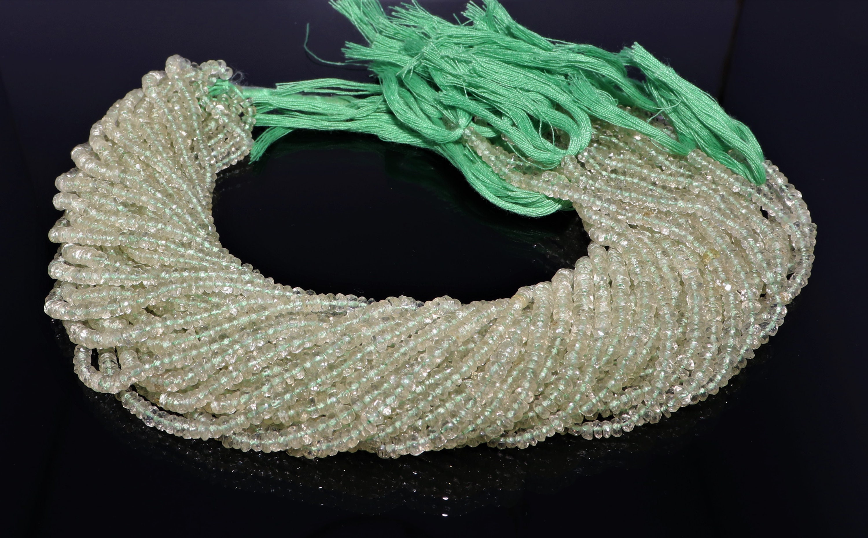 Aaa Natural Green Amethyst Faceted Rondelle Beads, 3.5-4 Mm Faceted Amethyst Beads, 13 Inch Green Amethyst Rondelle Beads Jewelry Making Aaa Natural Green Amethyst Faceted Rondelle Beads, 3.5-4 Mm Faceted Amethyst Beads, 13 Inch Green Amethyst Rondelle Beads Jewelry Making