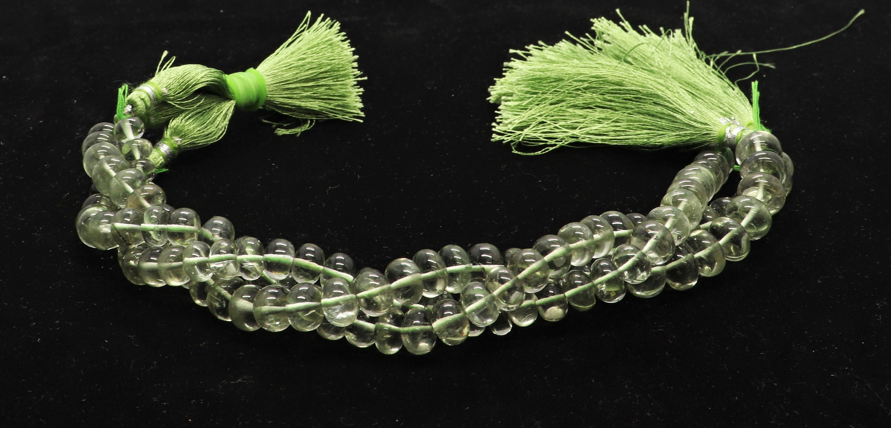 Aaa Natural Green Amethyst Smooth Rondelle Beads, 8-8.5 Mm Green Amethyst Gemstone Beads, 8 Inch Faceted Green Amethyst Rondelle Beads Aaa Natural Green Amethyst Smooth Rondelle Beads, 8-8.5 Mm Green Amethyst Gemstone Beads, 8 Inch Faceted Green Amethyst Rondelle Beads