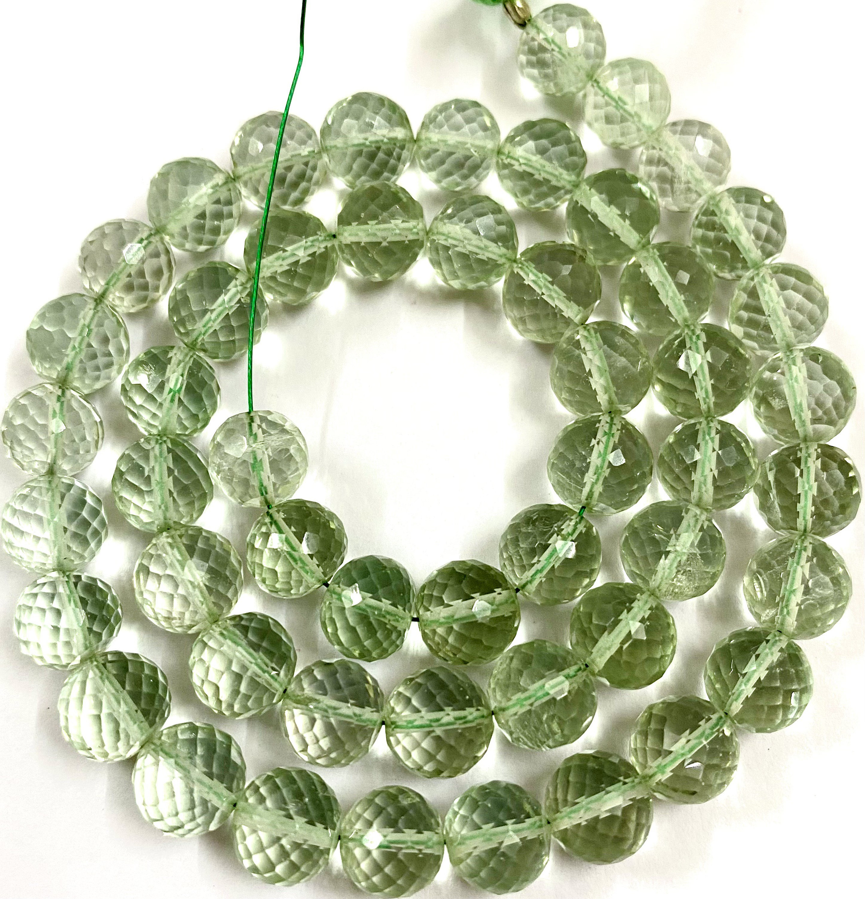 Aaa+ Sparkling~green Amethyst Beads Green Amethyst Faceted Round Beads Green Amethyst Gemstone Beads Natural Green Amethyst 7-8mm Round Bead Aaa+ Sparkling~green Amethyst Beads Green Amethyst Faceted Round Beads Green Amethyst Gemstone Beads Natural Green Amethyst 7-8mm Round Bead