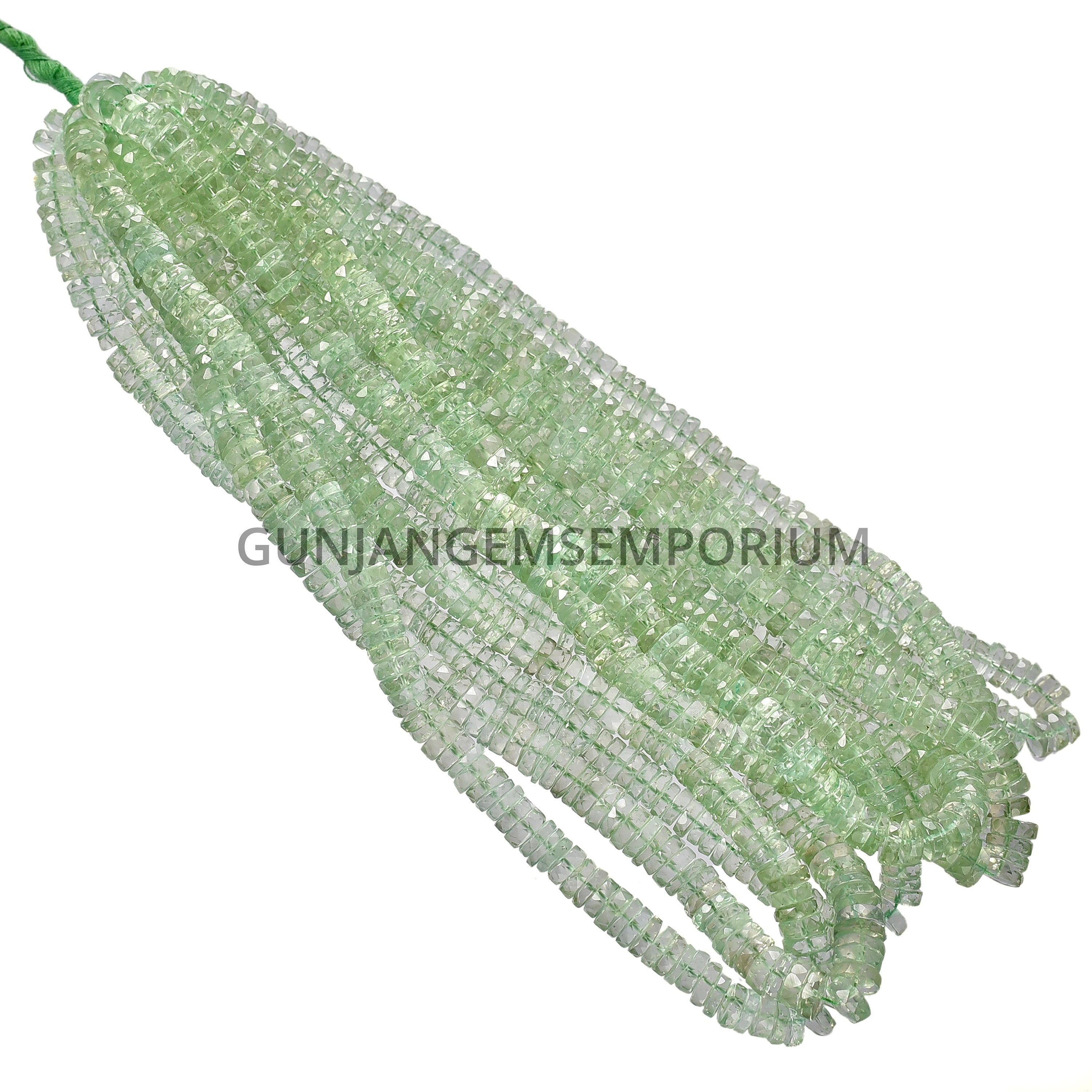 Aaa+ Green Amethyst Faceted Tyre Beads Natural Amethyst Beads Green Amethyst Tyre Amethyst Rondelle Faceted Beads Amethyst Gemstone Beads