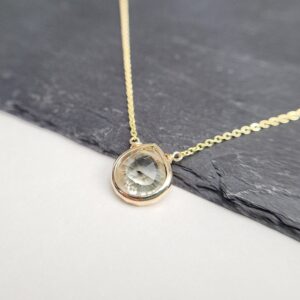 Green Amethyst Necklace, February Birthstone /handmade Jewelry/ Gemstone Necklace,simple Gold Necklace, Necklaces For Women, Gemstone Choker Green Amethyst Necklace, February Birthstone /handmade Jewelry/ Gemstone Necklace,simple Gold Necklace, Necklaces For Women, Gemstone Choker