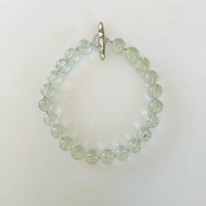Prasiolite Necklace - 18mm Green Rare Hand Knotted- One Of A Kind Luxury