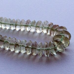8-10mm Green Amethyst German Cut Beads, Green Amethyst Disc Beads, Faceted Green Amethyst Beads For Jewelry 5 Inches 8-10mm Green Amethyst German Cut Beads, Green Amethyst Disc Beads, Faceted Green Amethyst Beads For Jewelry 5 Inches