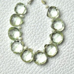 AAA Green Amethyst Heart Beads 7mm to 7.5mm Faceted Heart Briolettes Superb Amethyst Beads Jewelry Making Earring Beads 10 Pcs No5460 AAA Green Amethyst Heart Beads 7mm to 7.5mm Faceted Heart Briolettes Superb Amethyst Beads Jewelry Making Earring Beads 10 Pcs No5460