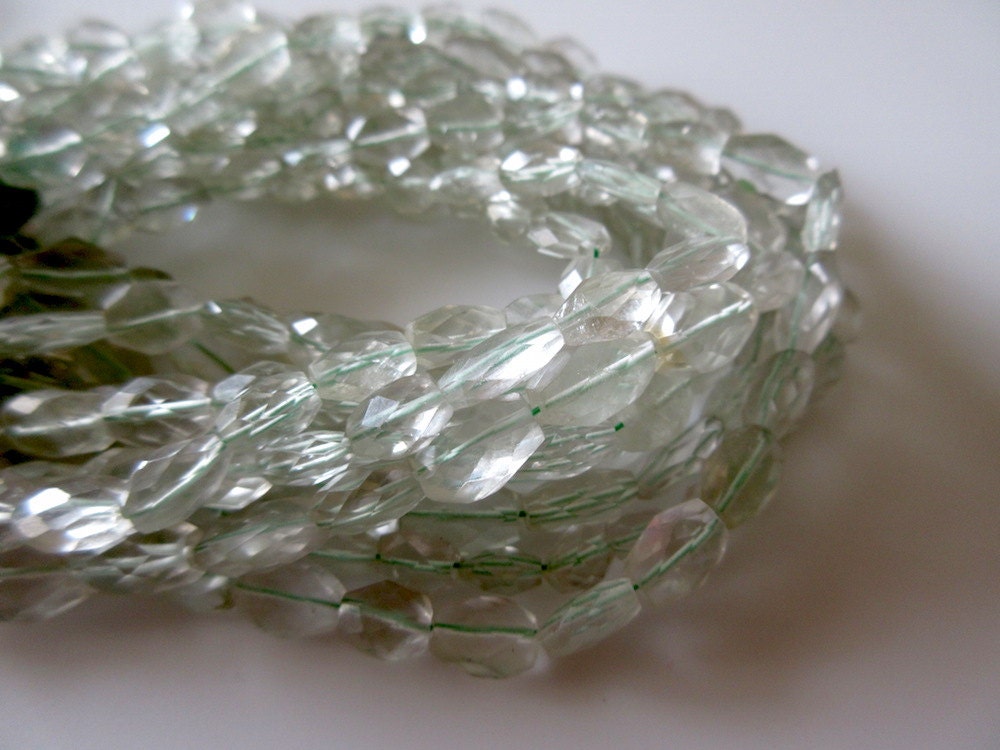 Green Amethyst Faceted Oval Beads, Natural Amethyst Gemstone Beads, 8-9mm Beads, 13 Inch Strand, Sold As 5 Strand/50 Strands, Gds255 Green Amethyst Faceted Oval Beads, Natural Amethyst Gemstone Beads, 8-9mm Beads, 13 Inch Strand, Sold As 5 Strand/50 Strands, Gds255
