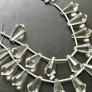 Full Strand Green Amethyst Softy Shaped Beads