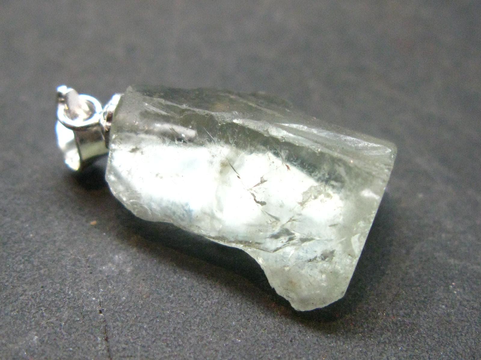 Nice Prasiolite Green Amethyst Sterling Silver Pendant - 1.0" - 15.45 Carats Nice Prasiolite Green Amethyst Sterling Silver Pendant - 1.0" - 15.45 Carats