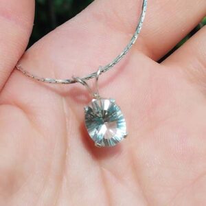 Green Amethyst Pendant Prasiolite Gemstone Celtic Amulet 19th Century Gem Poland Gem Amethyst Gemstone Ancient Roman Warrior Gemstone #64153