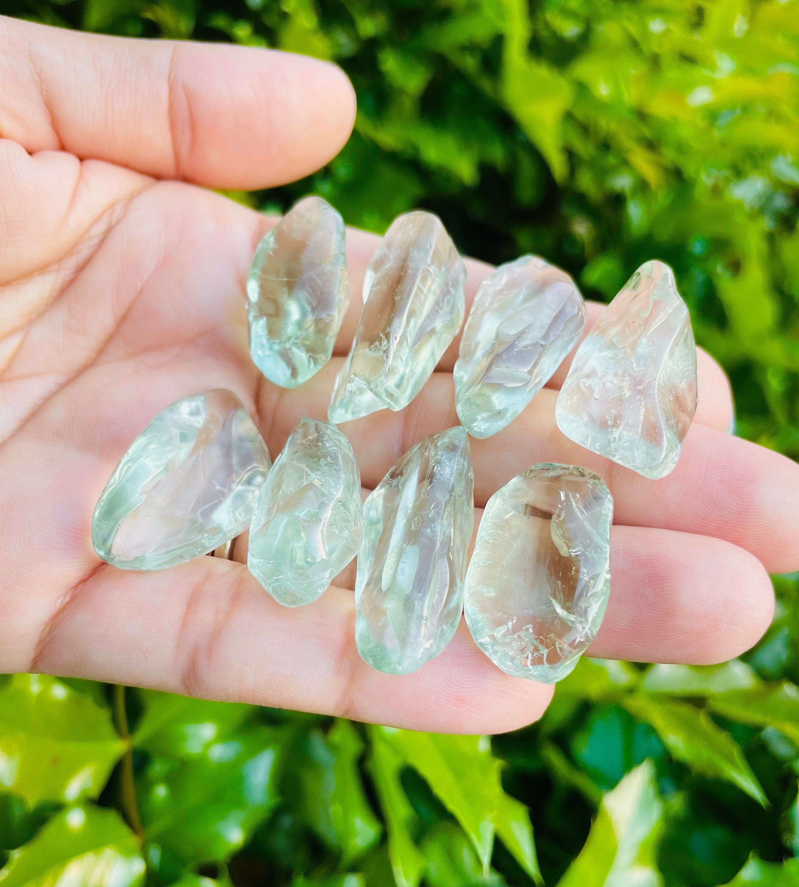 Prasiolite Crystal Point: Green Amethyst Tower (30-45mm)