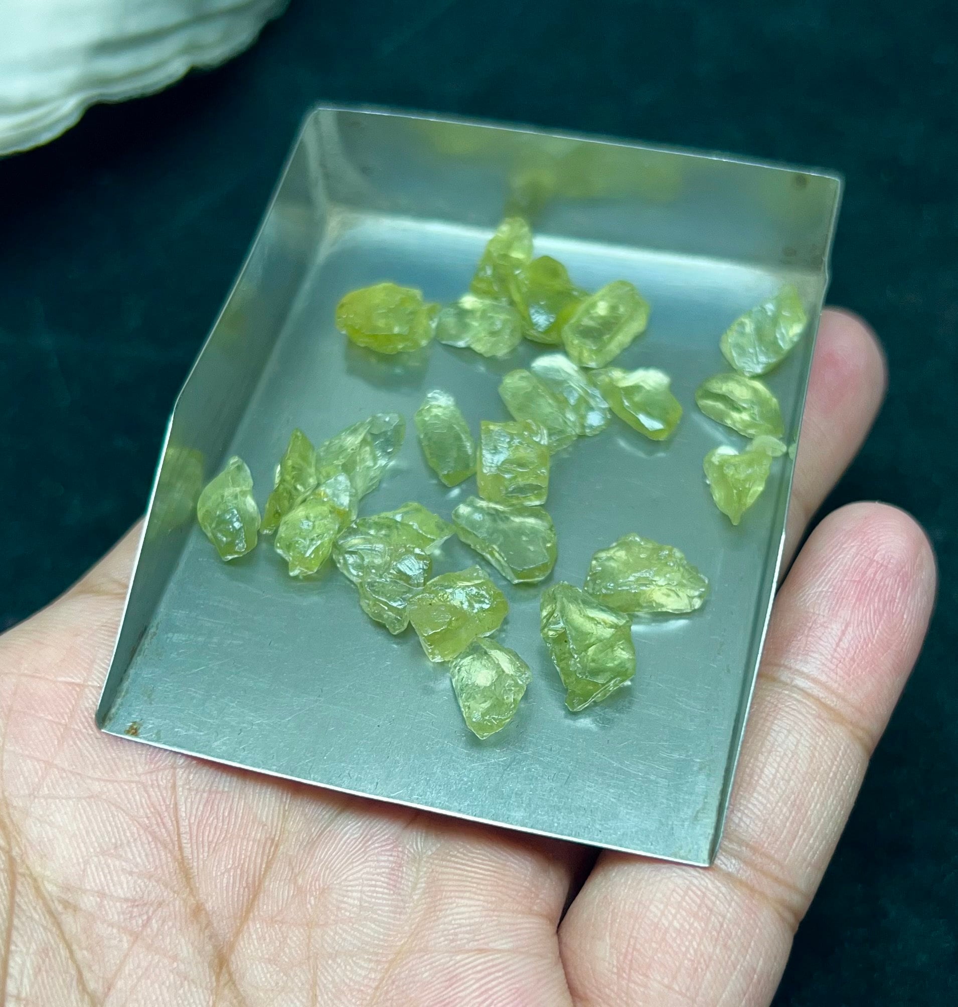 Natural Green Amethyst Rough Lot | Transparent Prasiolite Crystal 12-14mm Natural Green Amethyst Rough Lot | Transparent Prasiolite Crystal 12-14mm