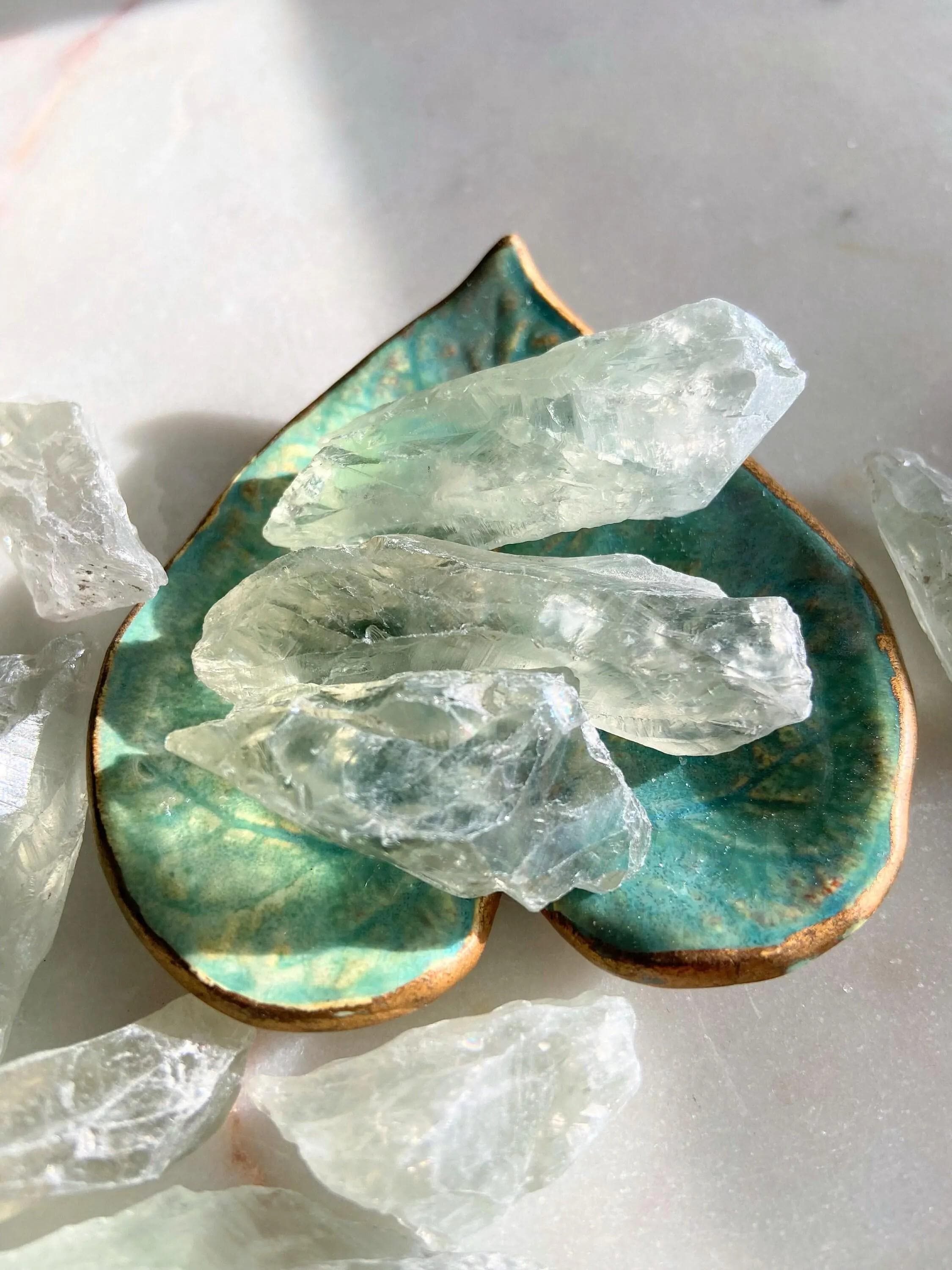 Raw Prasiolite Crystal, Green Amethyst, Intuitively Chosen