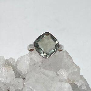 Green Amethyst Ring, Size 11 Green Amethyst Ring, Size 11