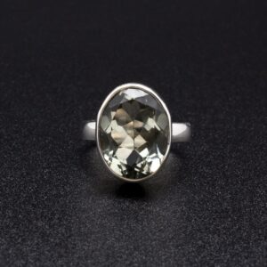 Sterling Silver Green Amethyst Ring Size 7 Sterling Silver Green Amethyst Ring Size 7