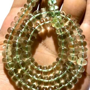 AAA+ Natural Green Amethyst Smooth Rondelle Beads 7MM Green Amethyst Rondelles 18” Green Amethyst Gemstone Beads Green Amethyst Smooth Beads AAA+ Natural Green Amethyst Smooth Rondelle Beads 7MM Green Amethyst Rondelles 18” Green Amethyst Gemstone Beads Green Amethyst Smooth Beads