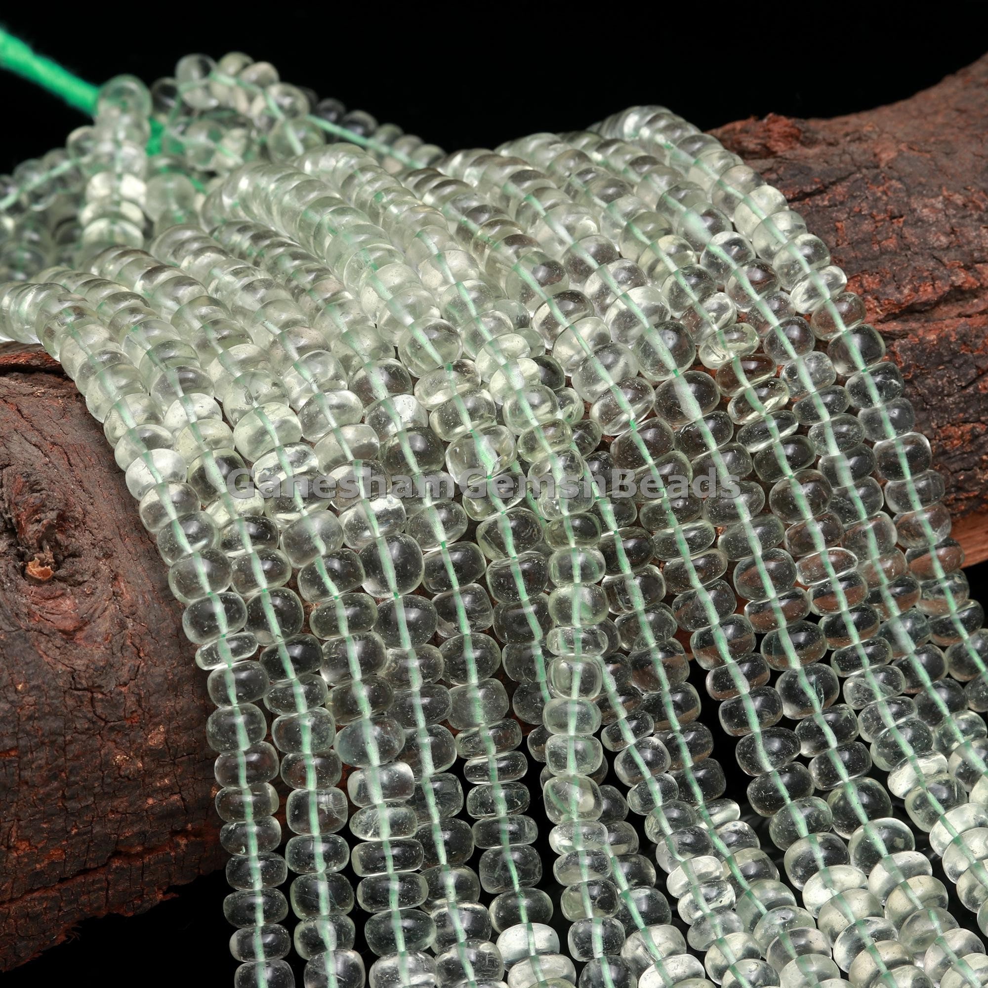 Green Amethyst Smooth Rondelle Beads, Natural Green Amethyst Rondelle Beads, Green Amethyst Semi Precious Gemstone Beads For Jewelry, Gift Green Amethyst Smooth Rondelle Beads, Natural Green Amethyst Rondelle Beads, Green Amethyst Semi Precious Gemstone Beads For Jewelry, Gift