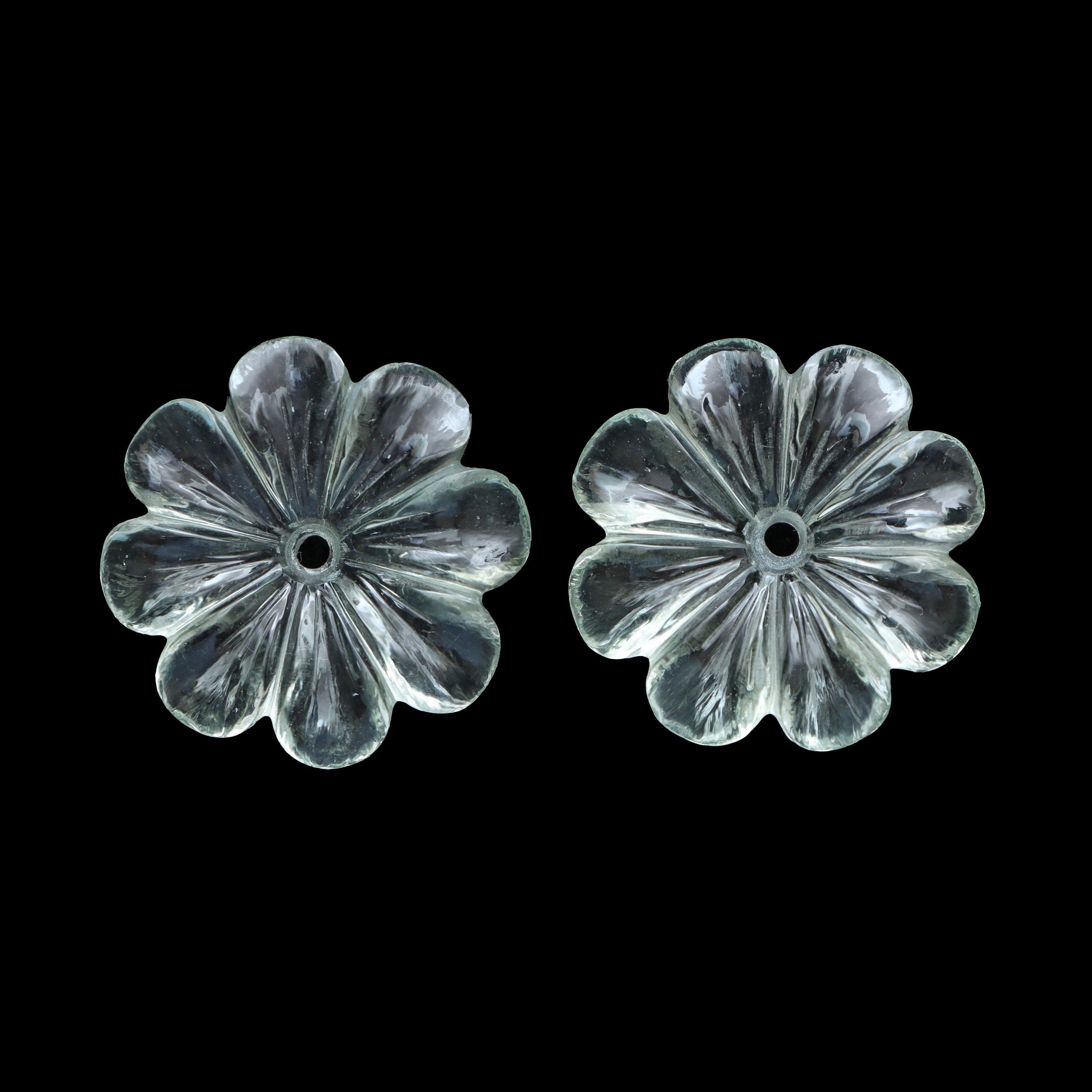 Natural Green Amethyst Flower Carving Loose Gemstone, 25x25mm, Amethyst Jewelry Making Gemstone, Pair (2 Pieces) Natural Green Amethyst Flower Carving Loose Gemstone, 25x25mm, Amethyst Jewelry Making Gemstone, Pair (2 Pieces)