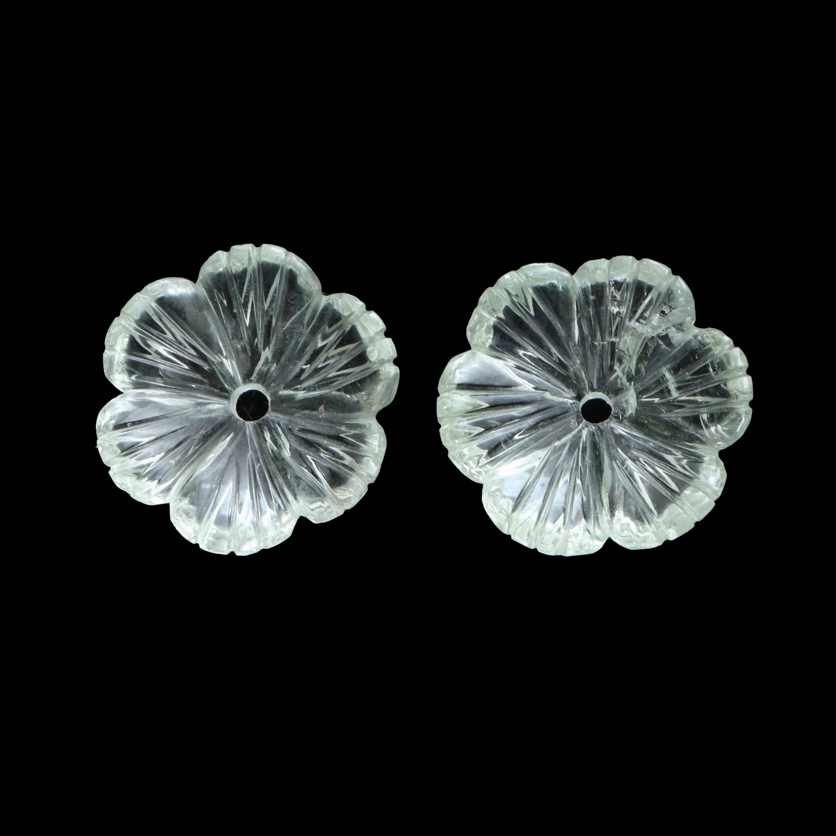 Natural Green Amethyst Flower Carving Loose Gemstone, 20x20mm, Amethyst Jewelry Making Gemstone, Pair (2 Pieces) Natural Green Amethyst Flower Carving Loose Gemstone, 20x20mm, Amethyst Jewelry Making Gemstone, Pair (2 Pieces)