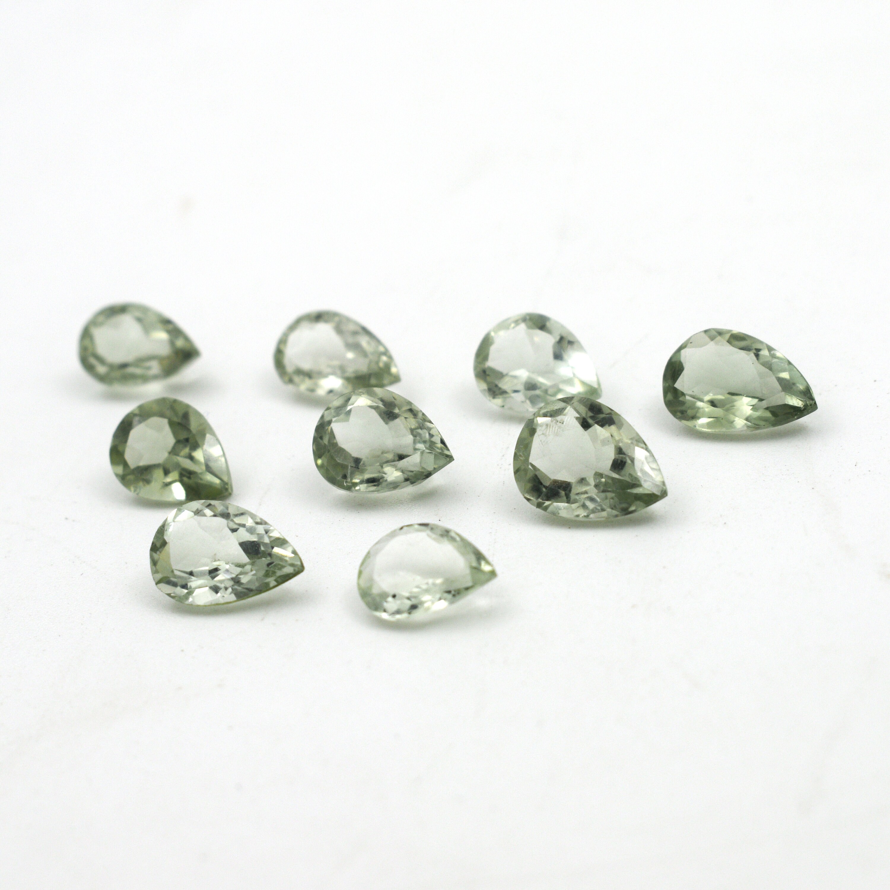 Green Amethyst Faceted Gemstone Natural 6x8 Mm To 18x25 Mm Pear Shape Polished Loose Gemstone For Earring Ring Pendant And Jewelry Making Green Amethyst Faceted Gemstone Natural 6x8 Mm To 18x25 Mm Pear Shape Polished Loose Gemstone For Earring Ring Pendant And Jewelry Making