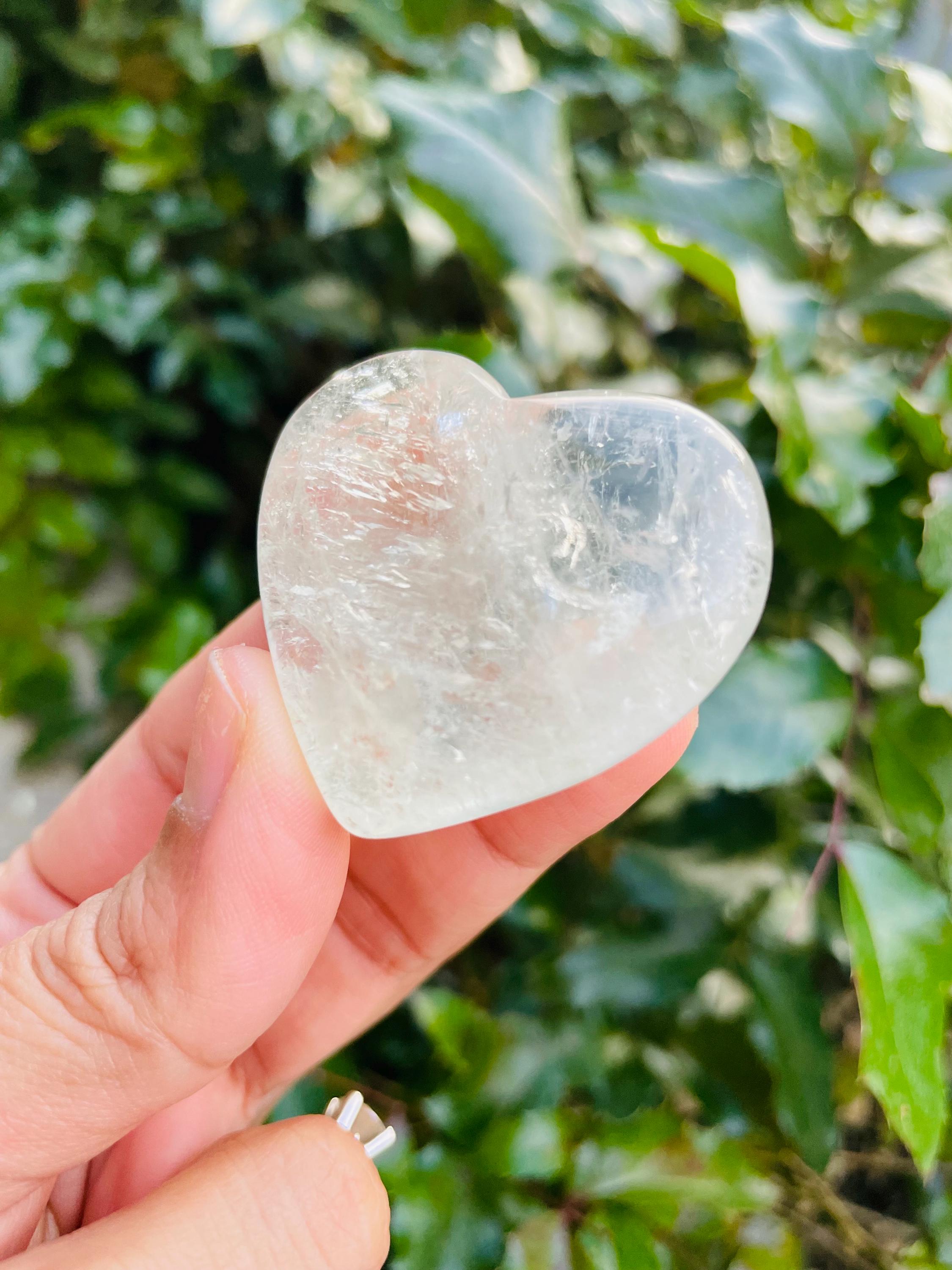 Prasiolite Crystal Heart (41 Grams) Polished Clear Green Amethyst Gemstone Heart Stone Prasiolite Crystal Heart (41 Grams) Polished Clear Green Amethyst Gemstone Heart Stone