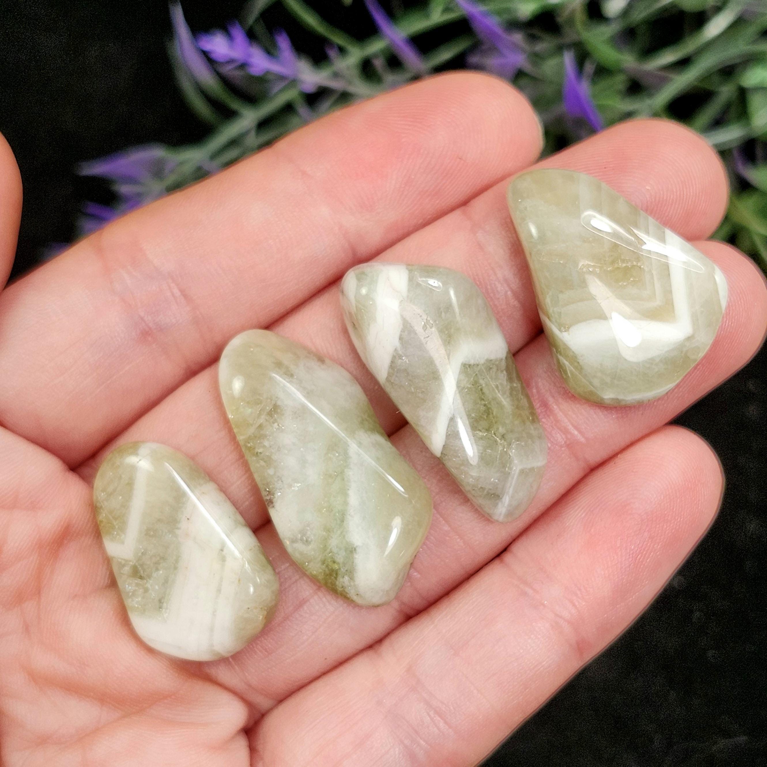 Chevron Prasiolite - Green Chevron Amethyst - Prasiolite Stone - Tumbled Prasiolite - Chevron Amethyst - Prasiolite Crystal - Prasiolite Chevron Prasiolite - Green Chevron Amethyst - Prasiolite Stone - Tumbled Prasiolite - Chevron Amethyst - Prasiolite Crystal - Prasiolite