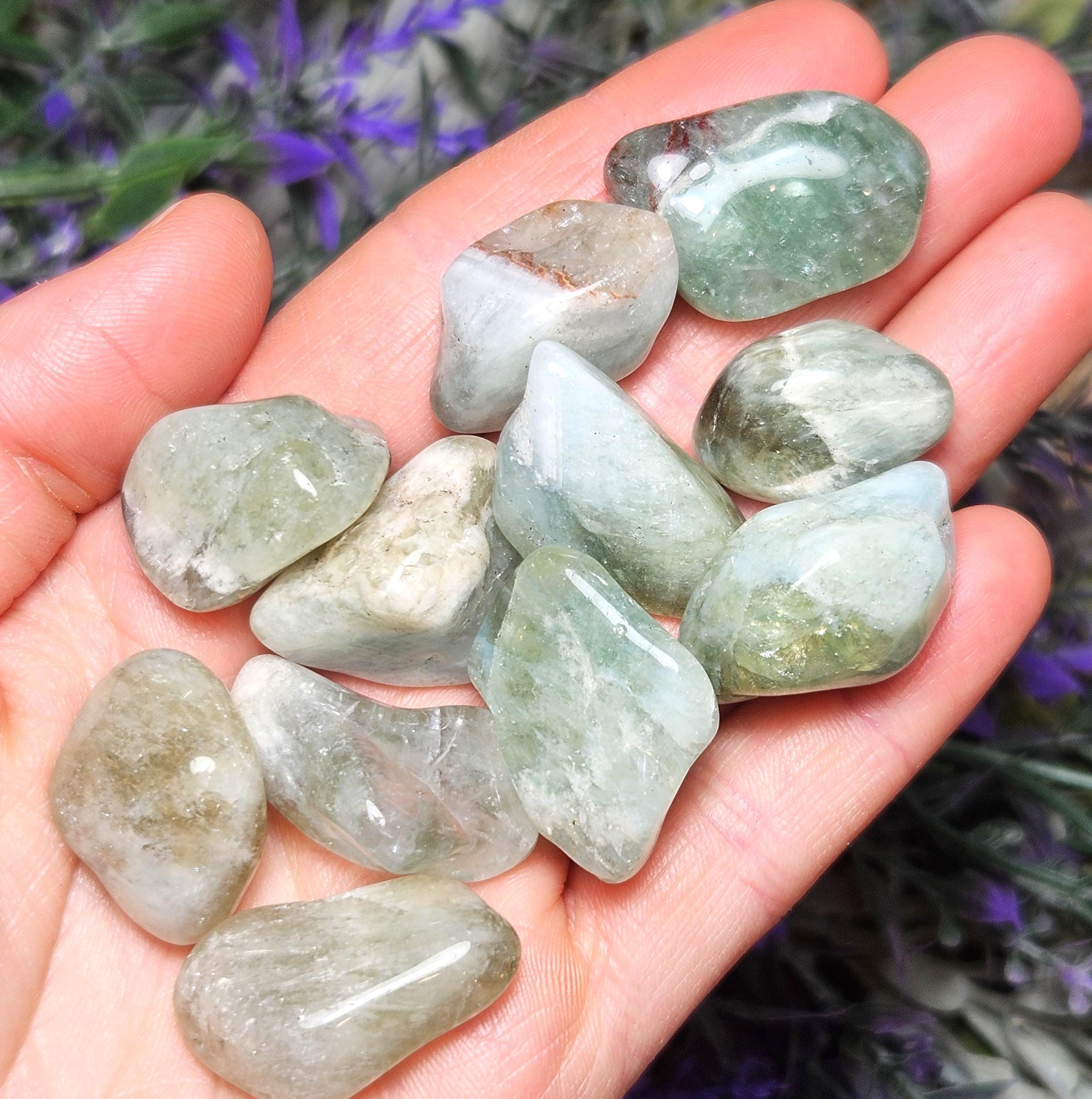 Tumbled Green Amethyst (prasiolite) Crystal - Brazil