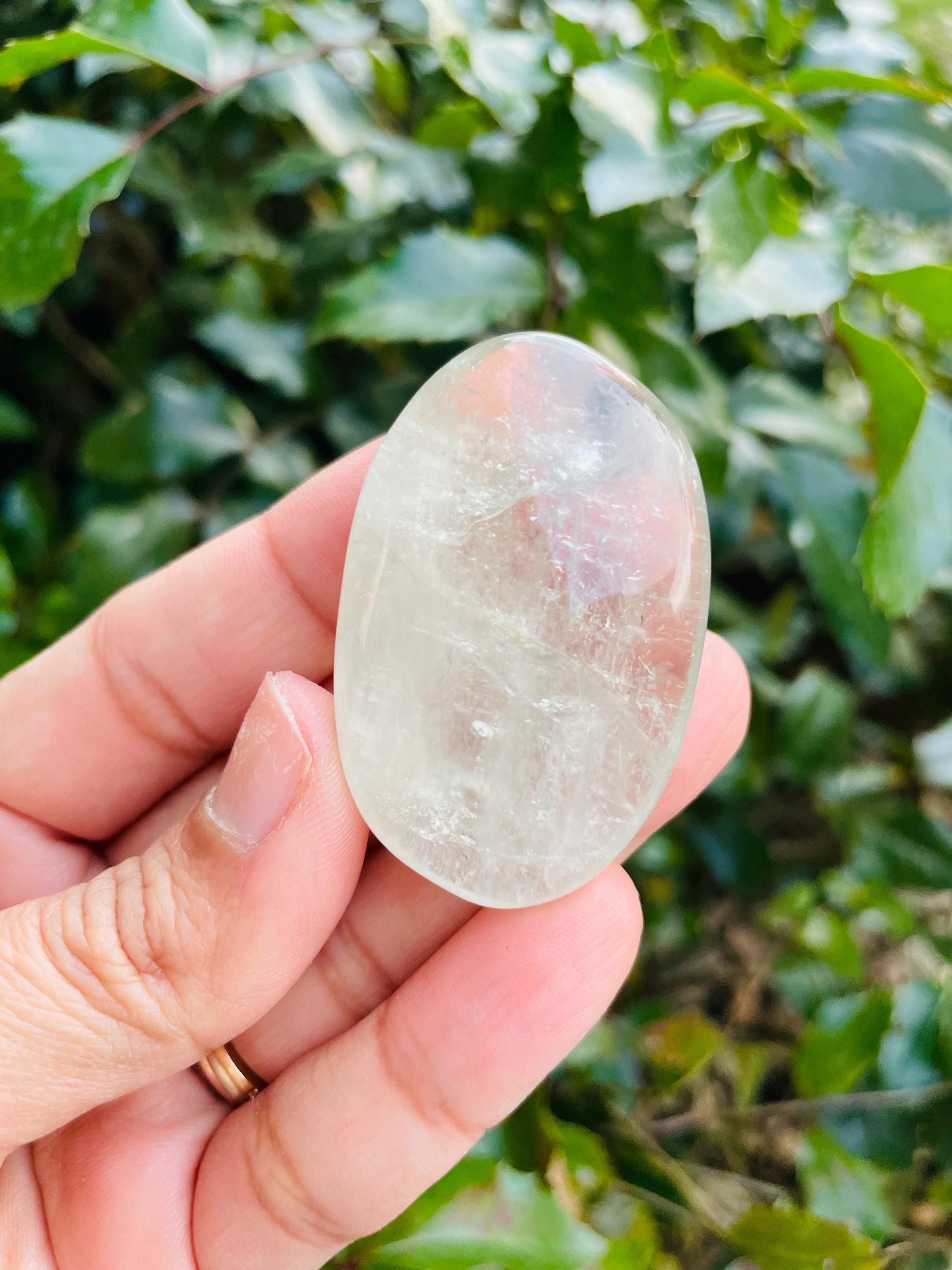 Prasiolite Crystal Palmstone (29.8 Grams) Polished Clear Green Amethyst Gemstone Tumbled Palm Stone Prasiolite Crystal Palmstone (29.8 Grams) Polished Clear Green Amethyst Gemstone Tumbled Palm Stone
