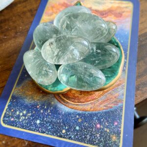 Prasiolite Tumbled Stone: Green Amethyst Healing Crystal (1-1.25") Prasiolite Tumbled Stone: Green Amethyst Healing Crystal (1-1.25")