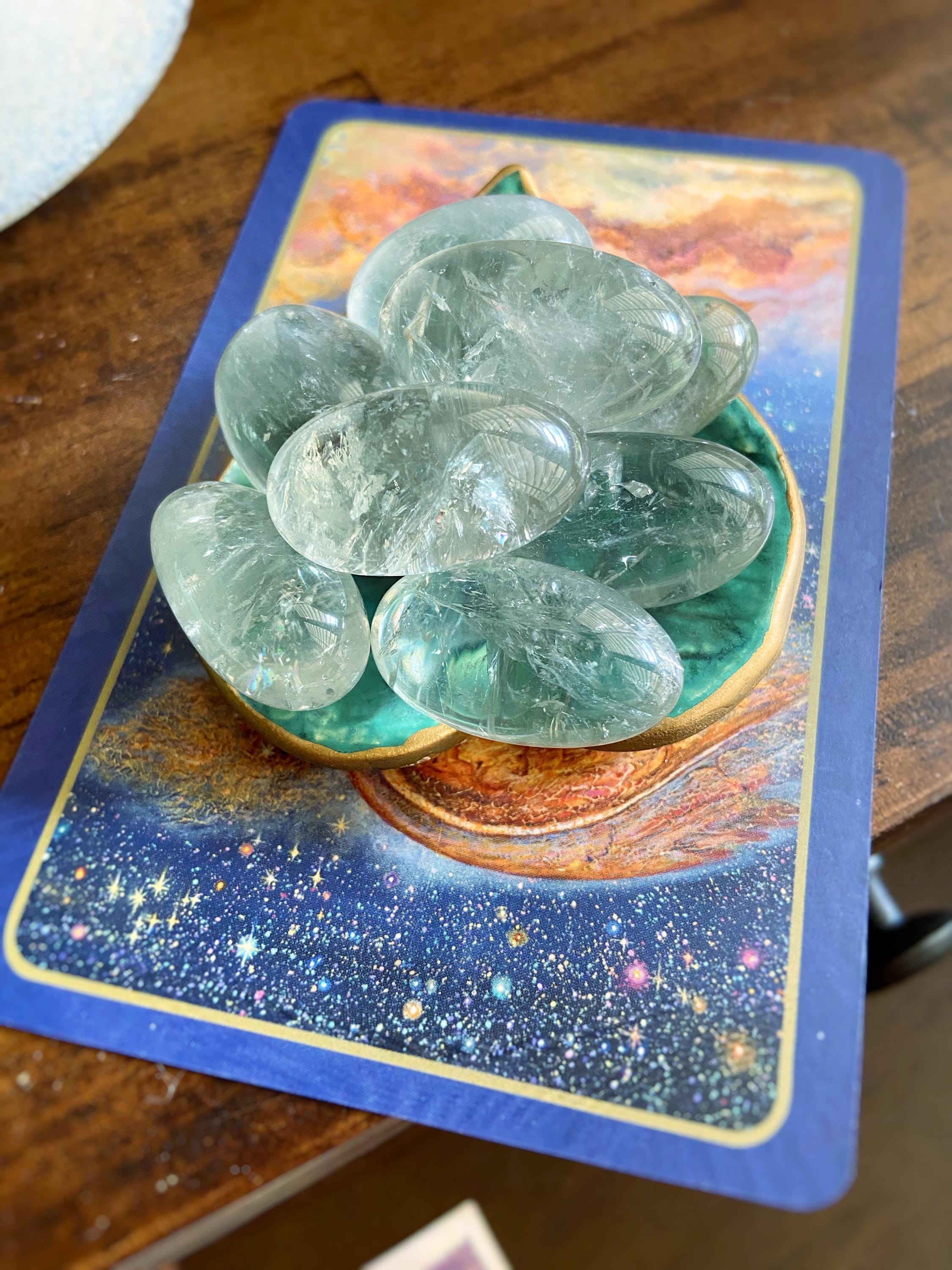 Prasiolite Tumbled Stone: Green Amethyst Healing Crystal (1-1.25") Prasiolite Tumbled Stone: Green Amethyst Healing Crystal (1-1.25")
