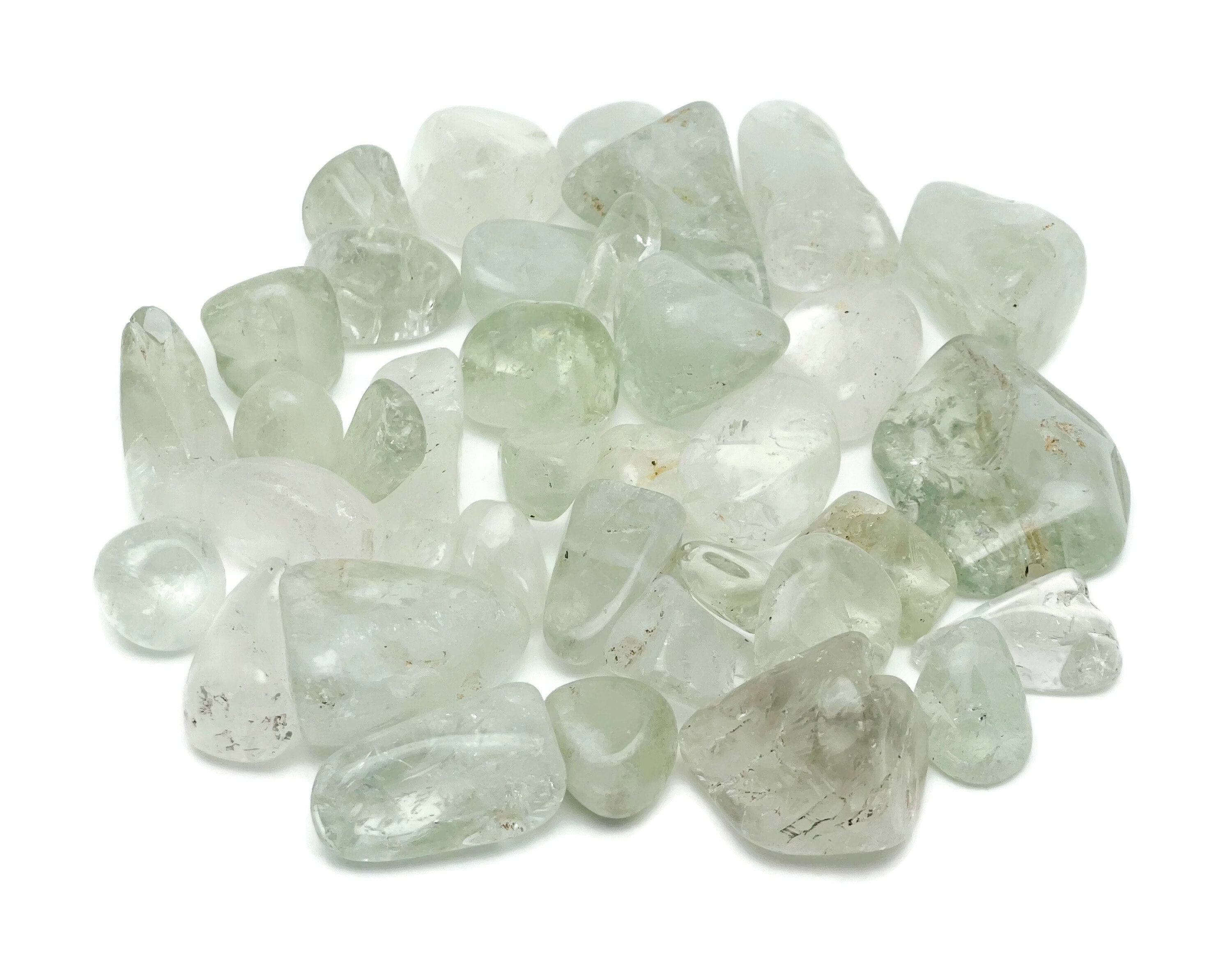 Prasiolite Tumbled Stone - Green Amethyst Tumble Stone – Healing Stones - Loose Crystals – Tu1272