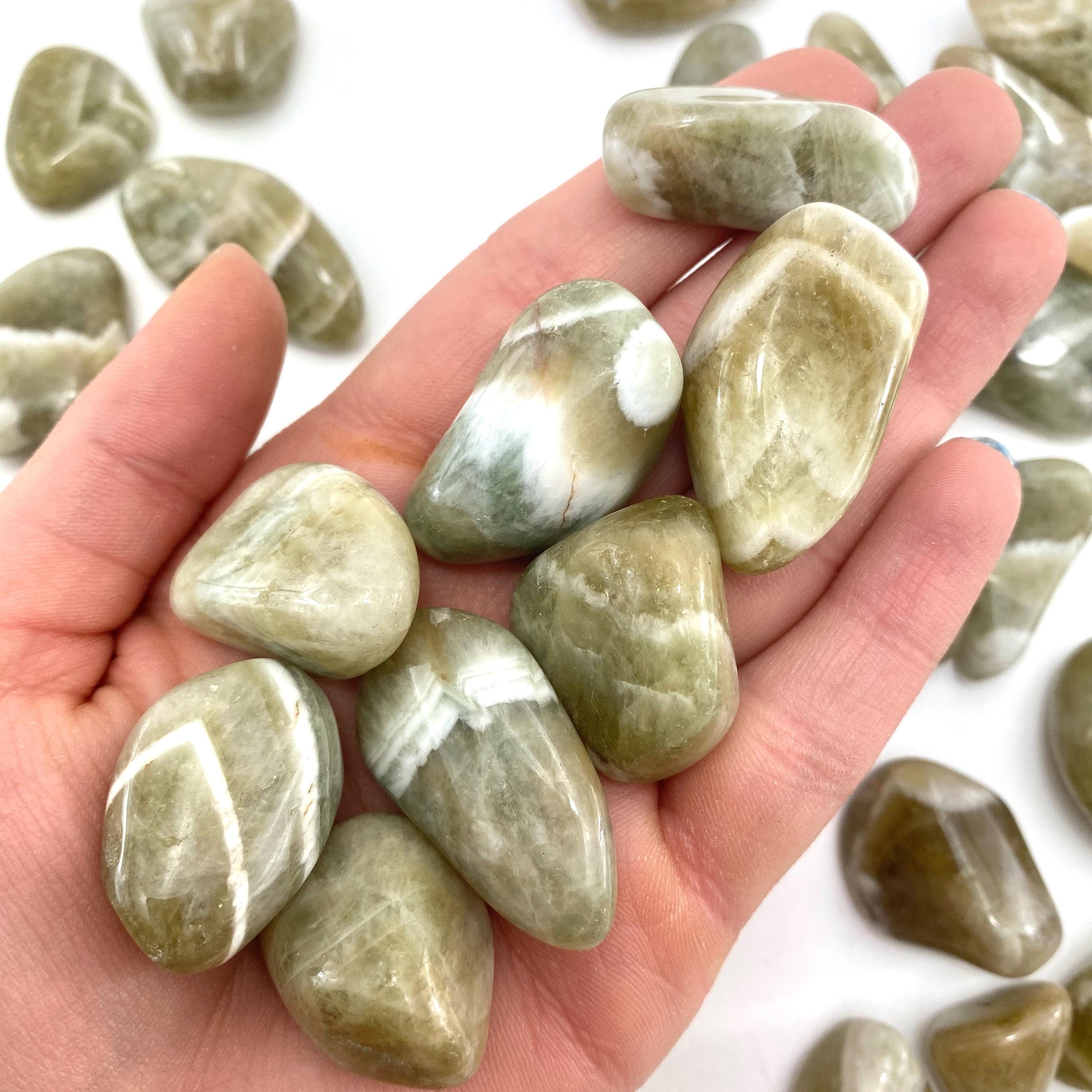 Green Amethyst, Tumbled Green Amethyst, Prasiolite Tumble, T-119