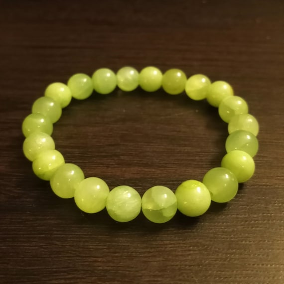 Green Calcite Beaded Bracelet