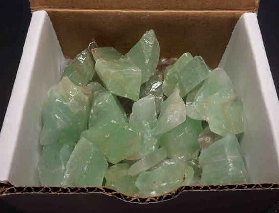 Green Calcite Collection 1/2 Lb Bright Emerald Natural Mineral Specimens