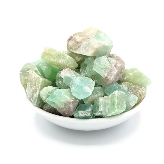 Green Calcite Crystal, Raw Gemstone, 15mm-55mm, All Natural, Heart Chakra Stone, Craft Supplies, Healing Crystals, Spiritual, Witch Supplies