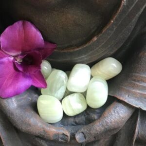 Green Calcite Crystal Tumble, Healing Crystals, Healing Stones, Chakra Stones, Metaphysical Crystals