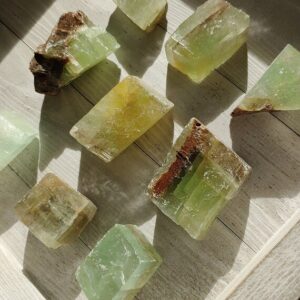 Green Calcite crystals. Pistachio and Lemon Calcite. You choose. Rough Natural Raw stone. Green Yellow Chakra Nature Earth Translucent Rock