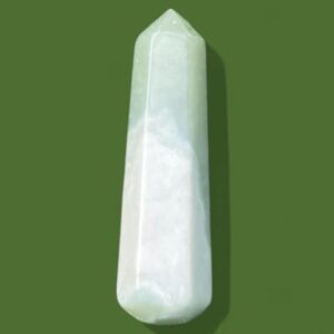 Green Calcite Point, Green Calcite Crystal, Green Calcite, Green Calcite Wand, Calcite Point, Calcite Wand, Carved Crystal, Green Crystal