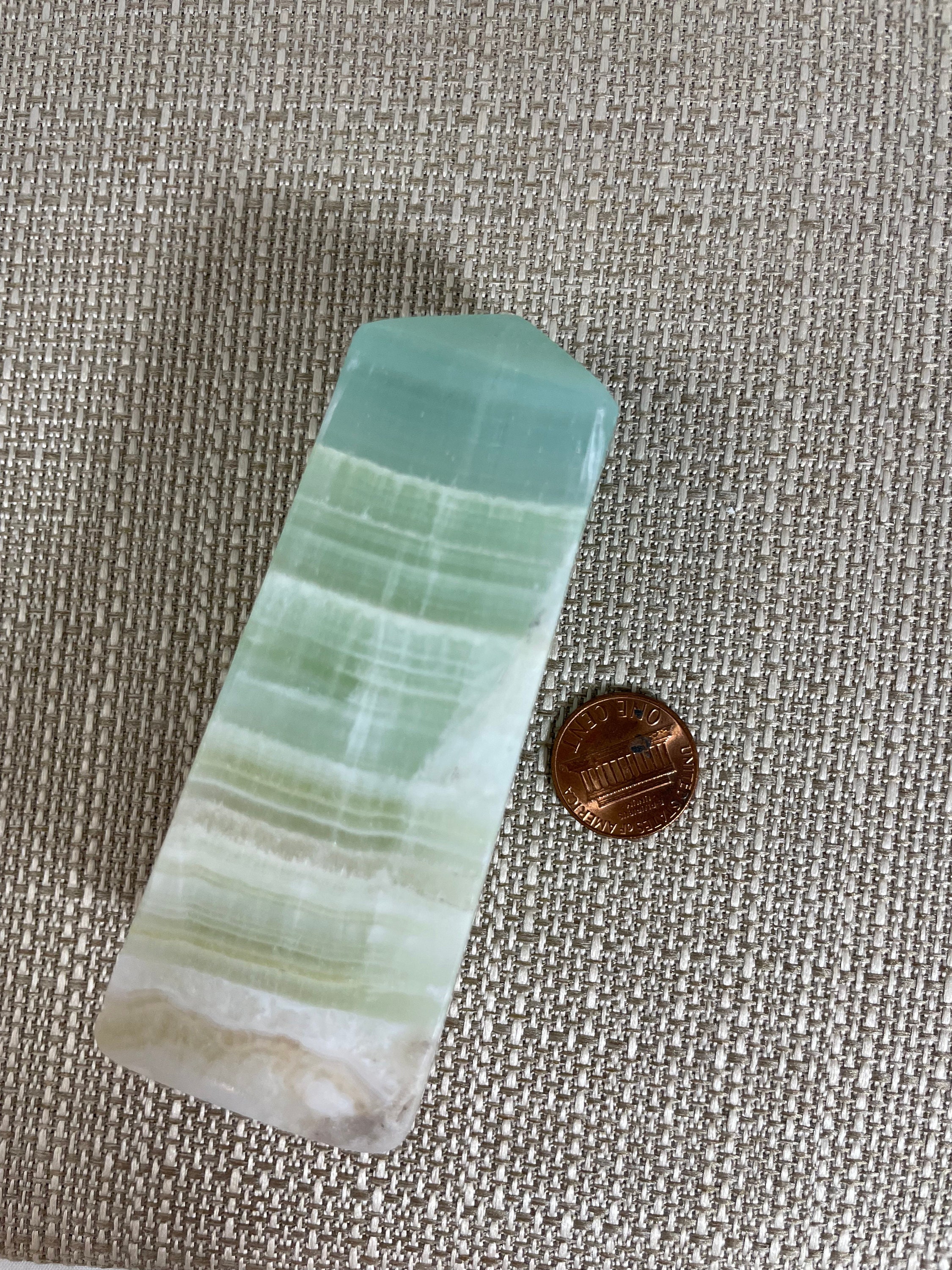 Pistachio Calcite Tower