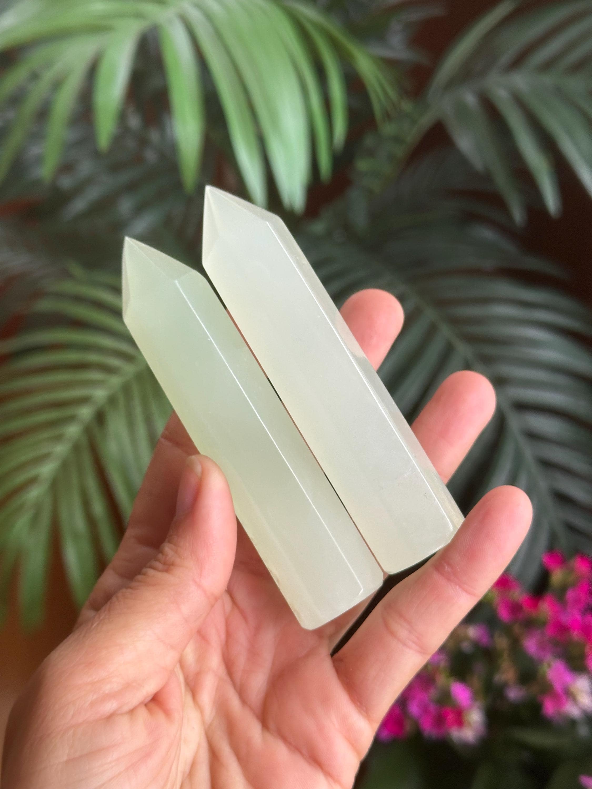 Green Calcite Tower