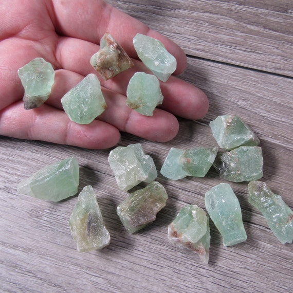 Green Calcite Raw Chunk // 1 Inch