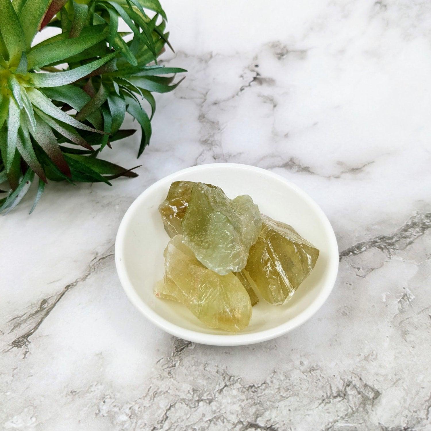 Green Calcite Small .8 - 1.7" Rough 1lb Bulk Lot #lv4090