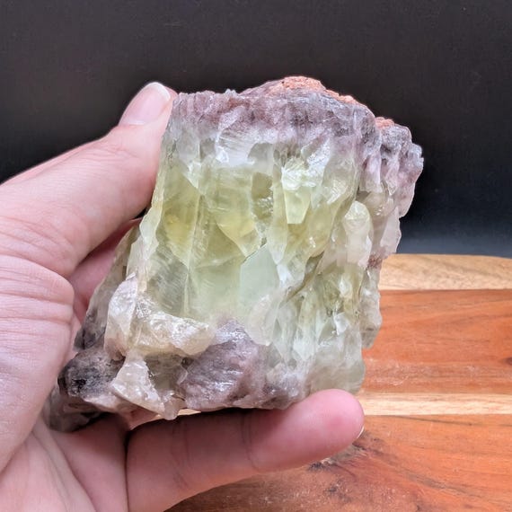 Green Calcite Raw Specimen, 309g, Huge Chunk