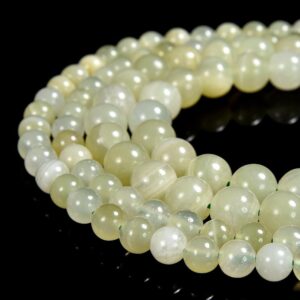Natural Green Calcite Gemstone Grade A Round 6MM Loose Beads (D654)